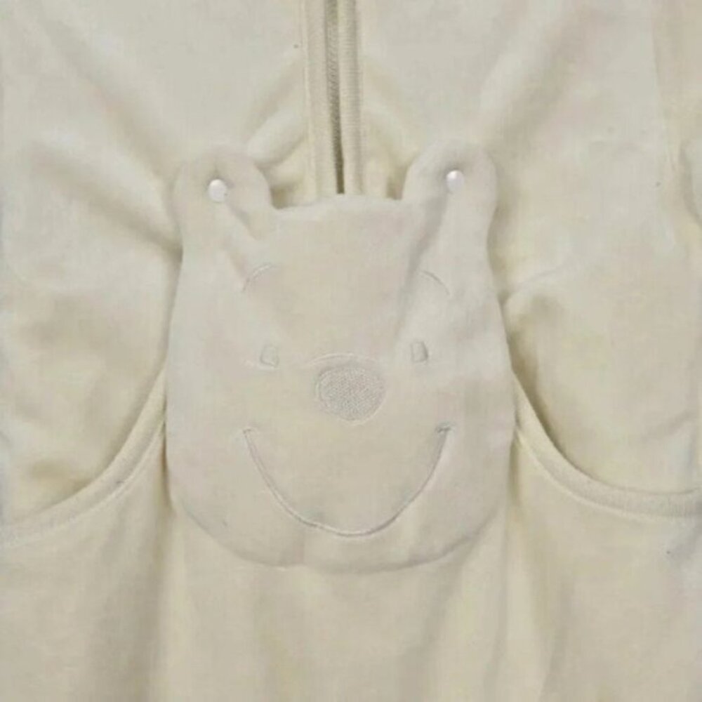 Vintage Disney Winnie the Pooh Bear Bunting Snowsuit Yellow 6 Months - Picture 2 of 4